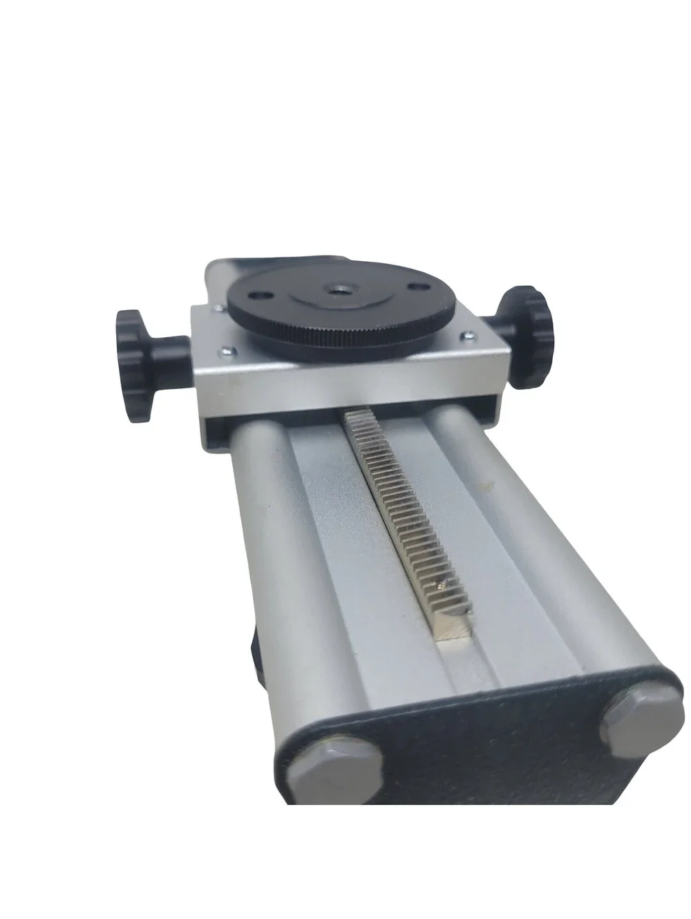 Accura 7 in. Vintage Tripod-Mount Geared Macro Focusing Rail Japan